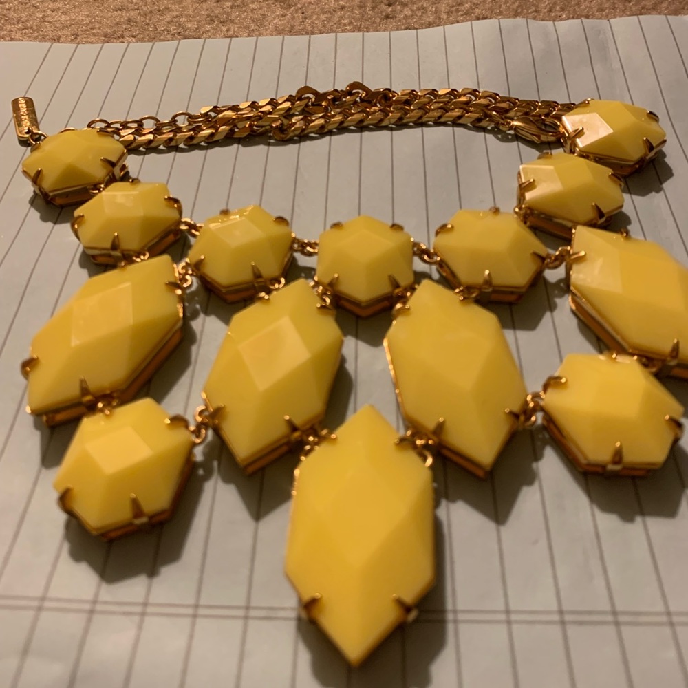 Like new Vince Camuto neon yellow statement necklace…neon is back!